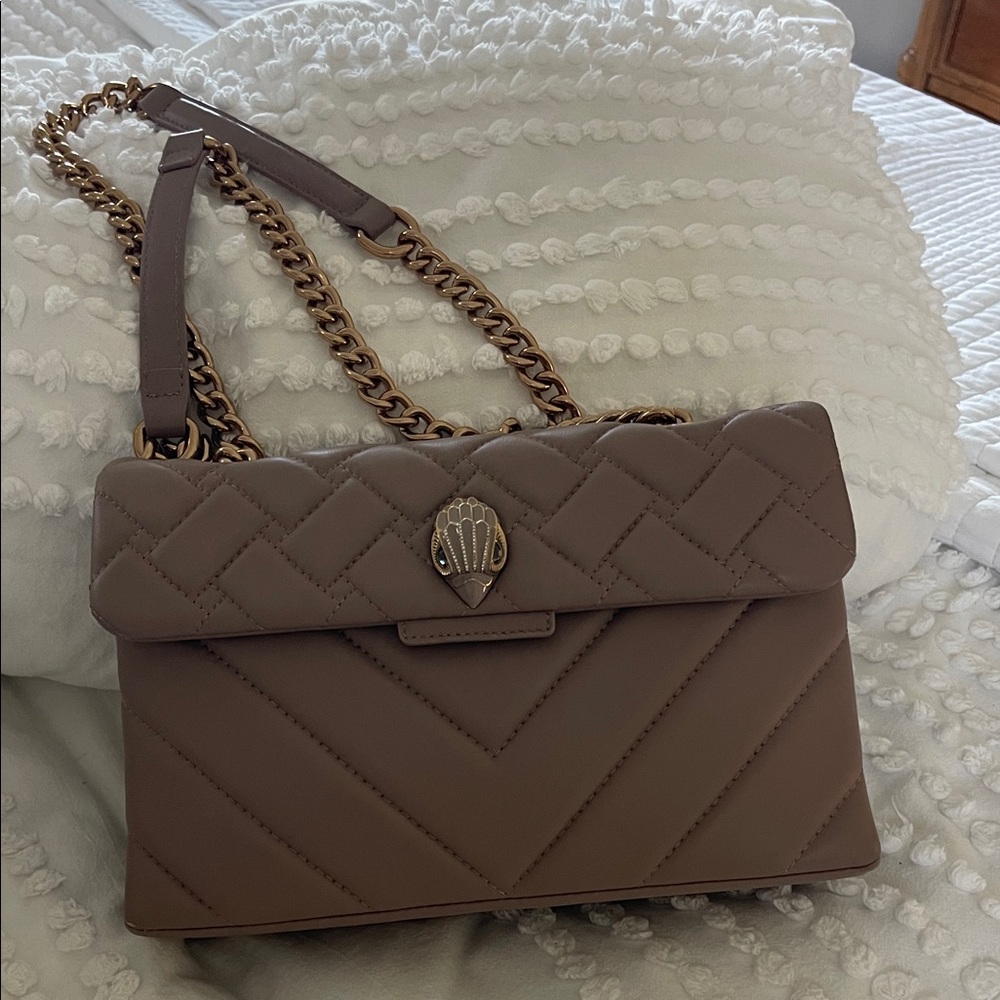 Kurt Geiger Tan Quilted Shoulder Bag